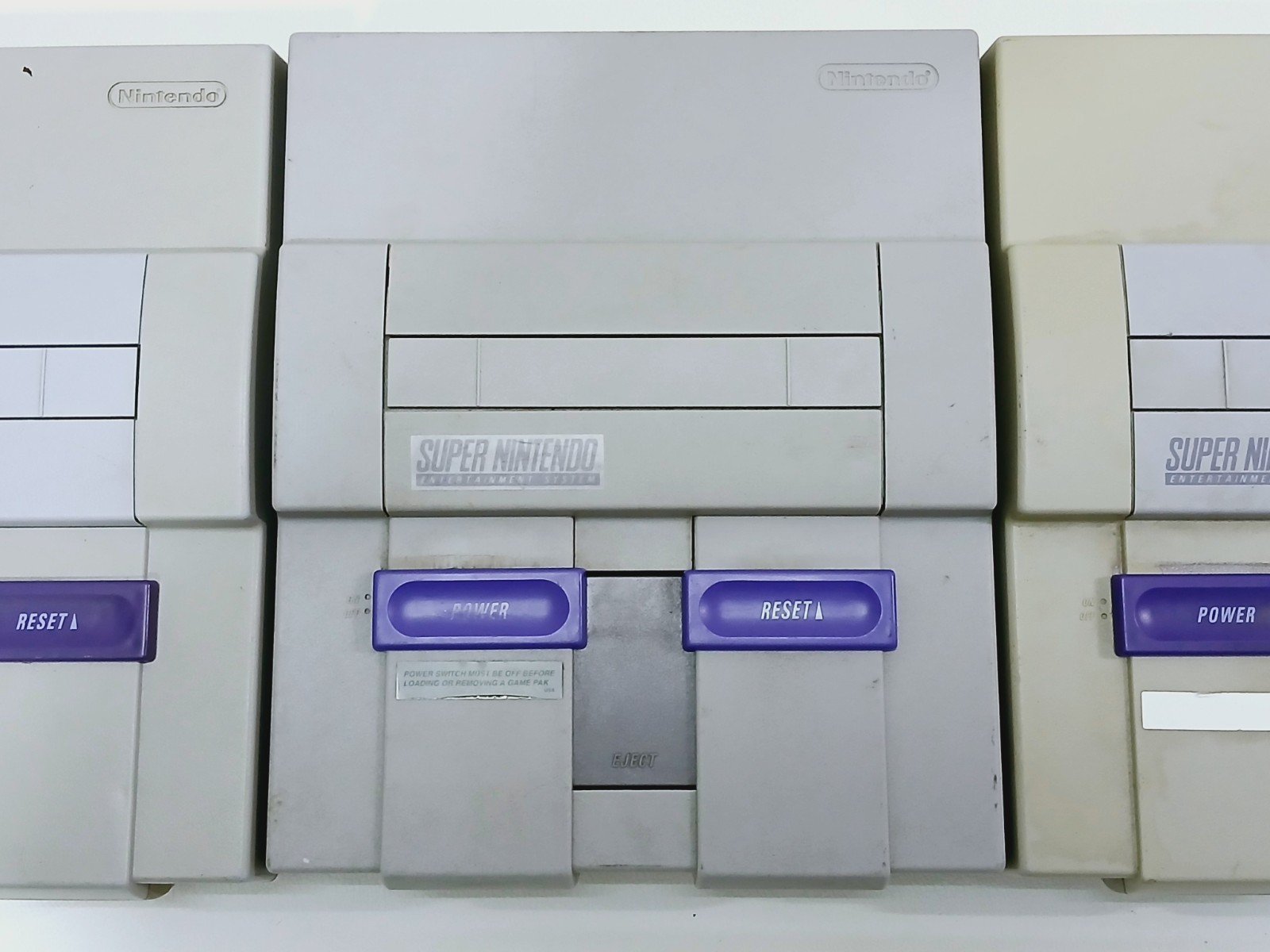 3X Super Nintendo Entertainment System Console Job Lot – For parts only