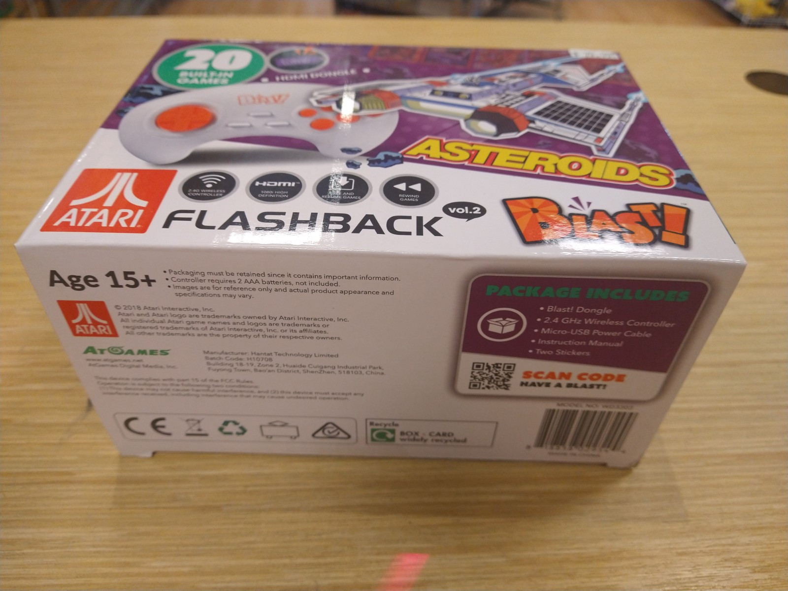 Atari Flashback Blast Vol. 2 Asteroids Retro Video Game Console Plug n Play NIB