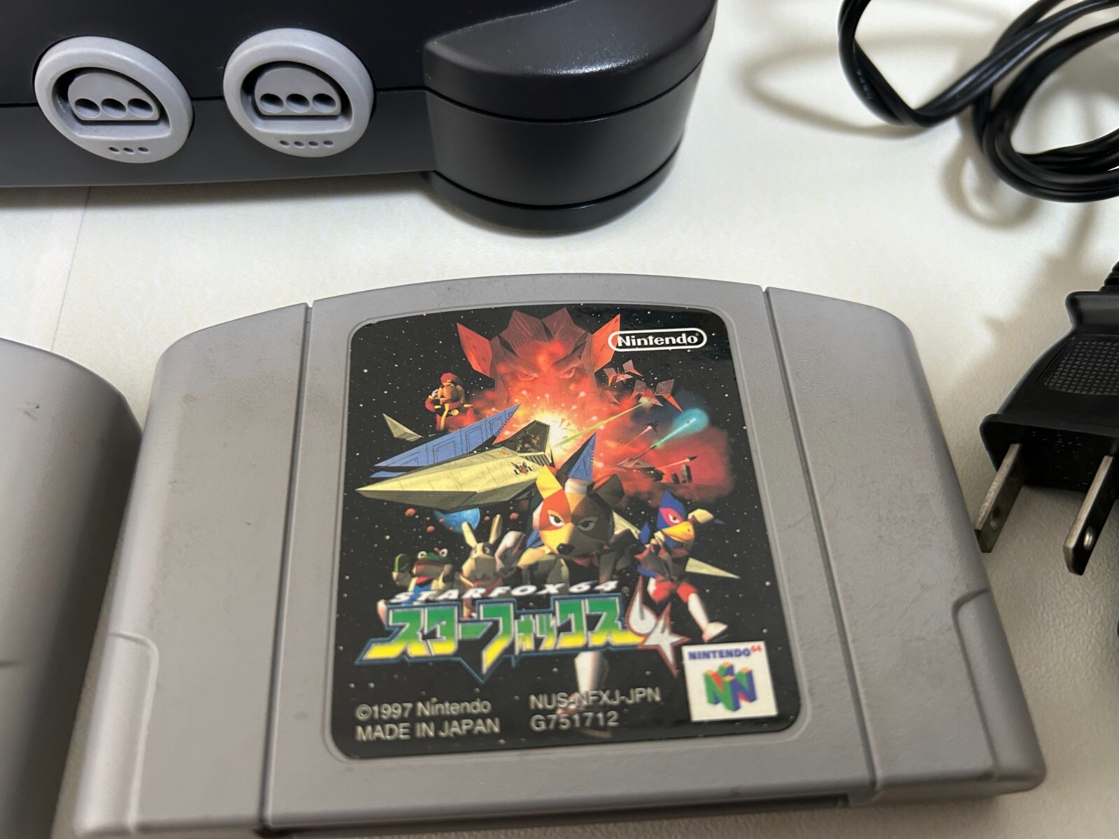 Nintendo 64 Black Console (NTSC-J) Free shipping, operation confirmed from japan