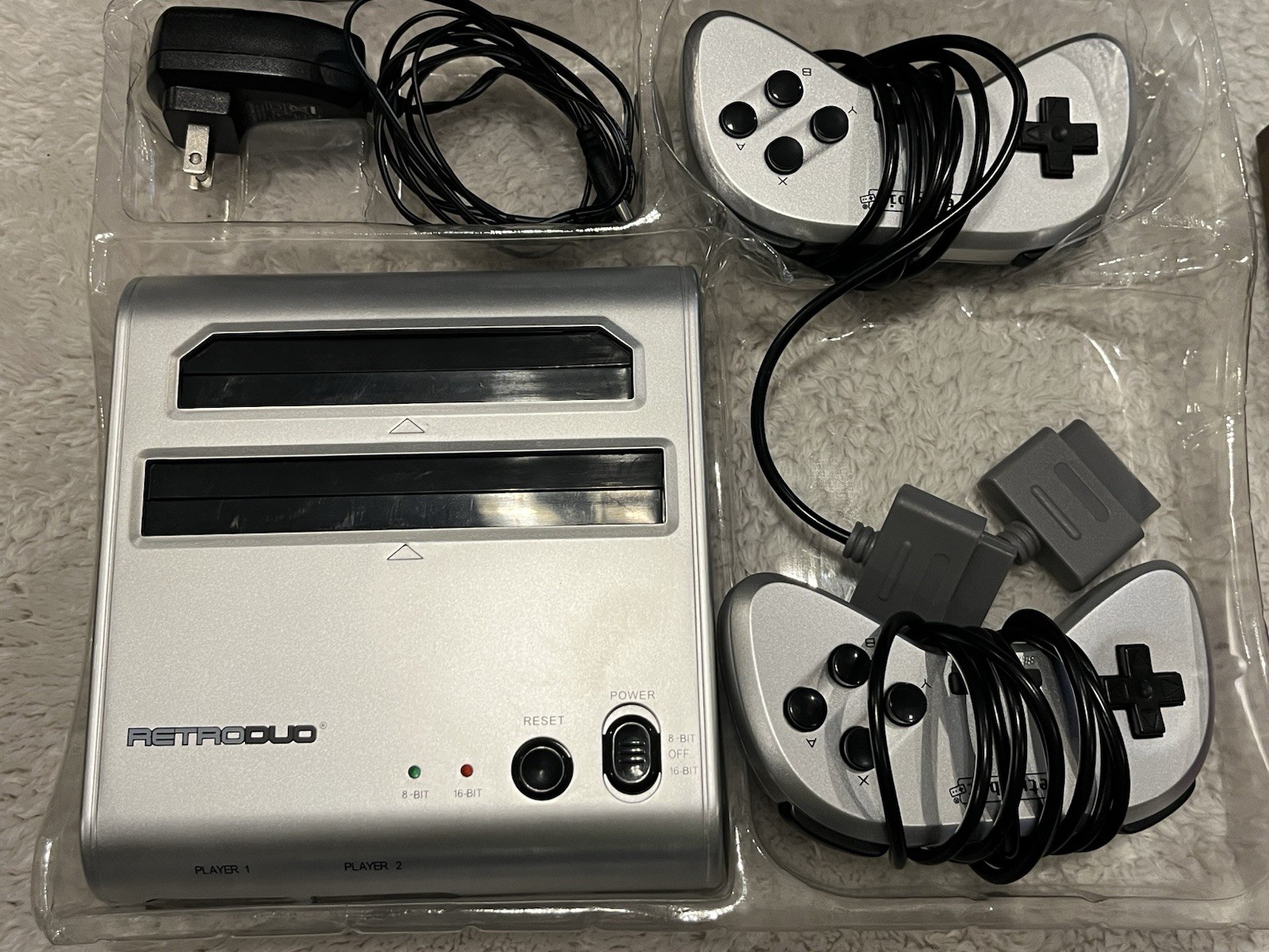 Retro Duo Retro-Bit 2-in-1 System FC Game Twin Console With 2 Cartridges Zelda