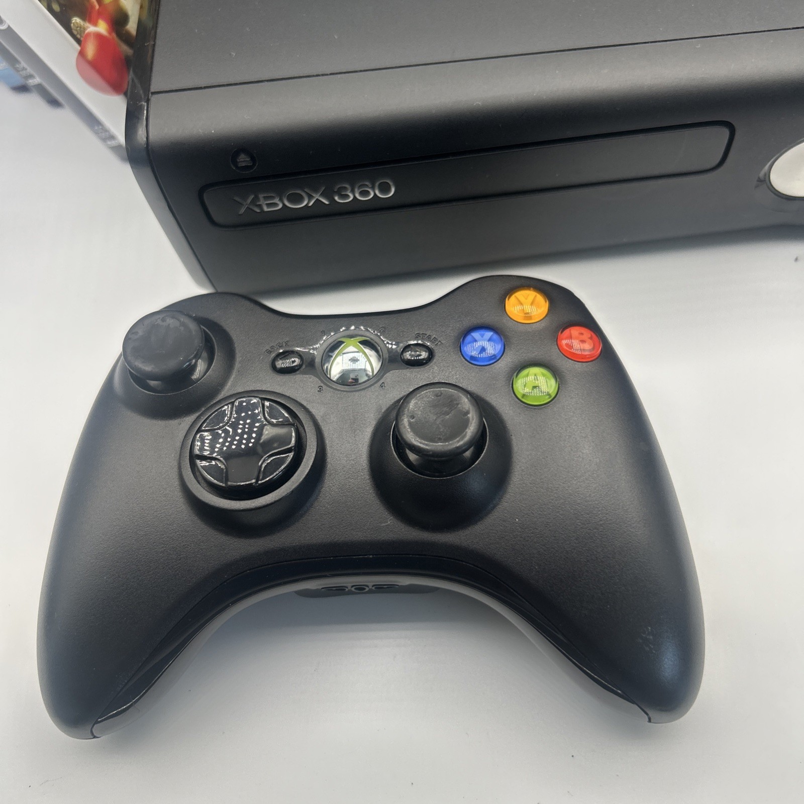Xbox 360 S Slim Model 1439 Matte Black Console 250GB HDD w/ Controller & Kinect