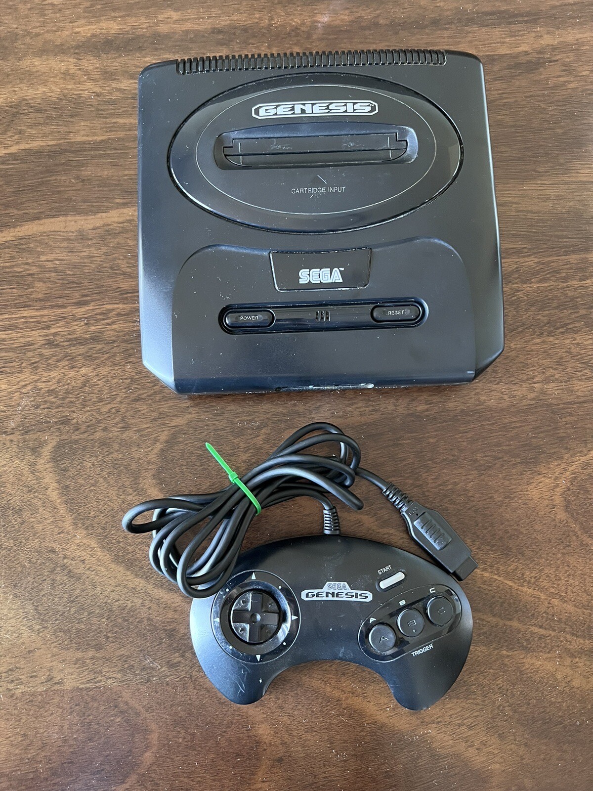 SEGA Genesis II 16MB Home Console, Black – Tested – Controller 1 Port Issues