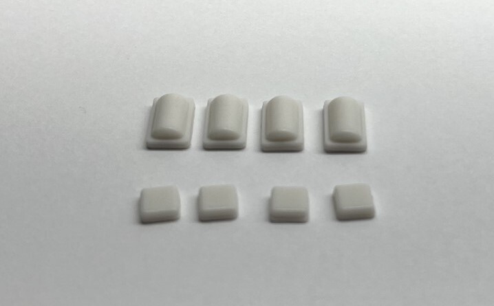 WHITE Rubber Feet Screw Cover 8 PACK + 3M Pads for Nintendo Wii Console System