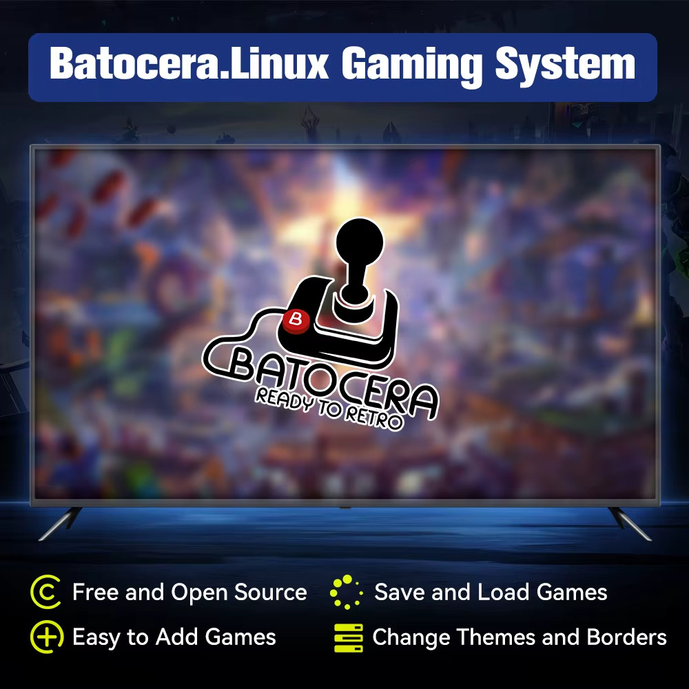Batocera 2TB Gaming HDD 52000+ Games PS3/PS2/Wii/WiiU/N64/MAME/SS PC/Mac