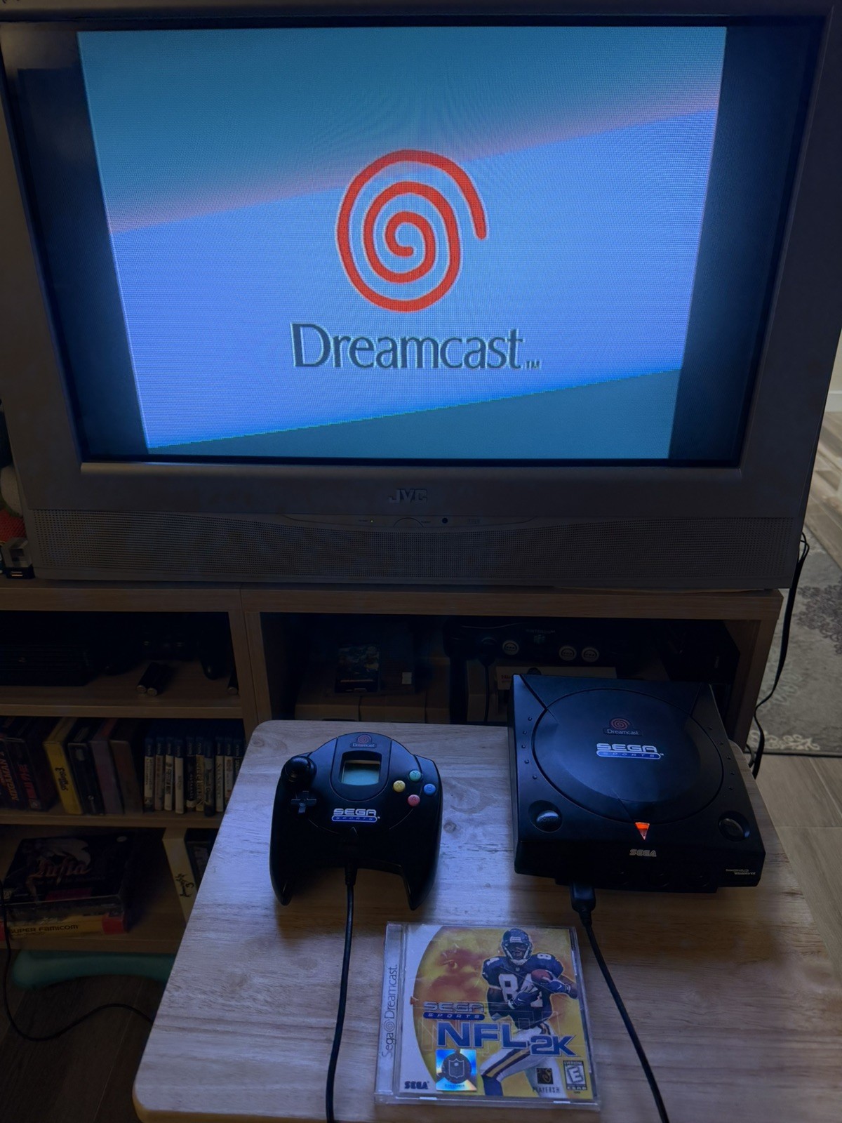SEGA Dreamcast SPORTS Edition Black With Controller OEM Nice Cond New Capacitors