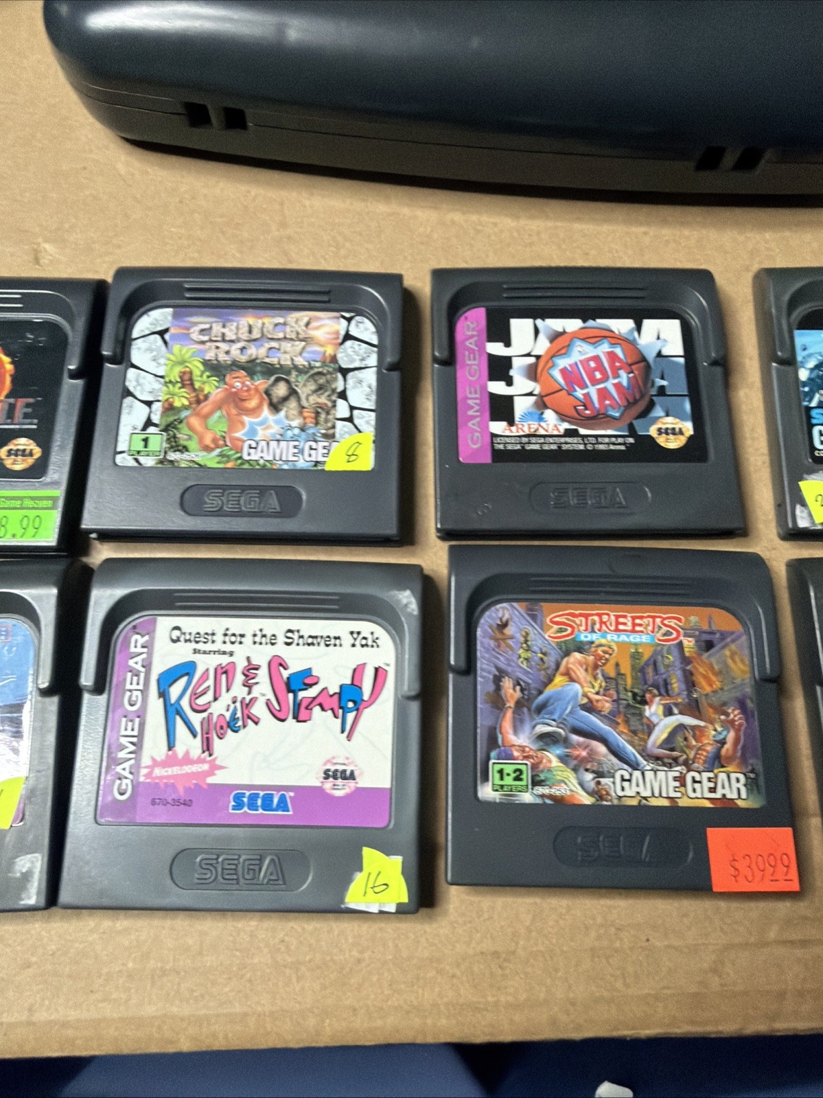 SEGA Game Gear Original Console Excellent WORKING 9 Games Included Plus Extras