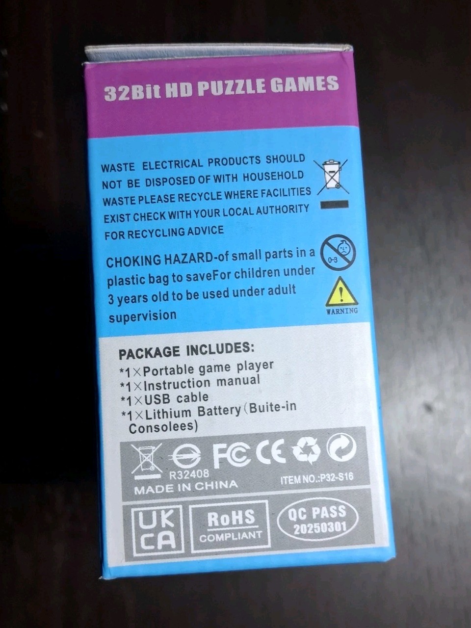 Handheld Game for Kids – 220 Preloaded Retro Video Games – Portable