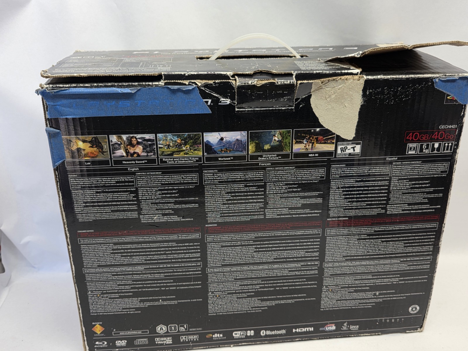 Sony PlayStation 3 CECHH01 – BLINKING POWER LED / YLOD 40GB backward Compatible