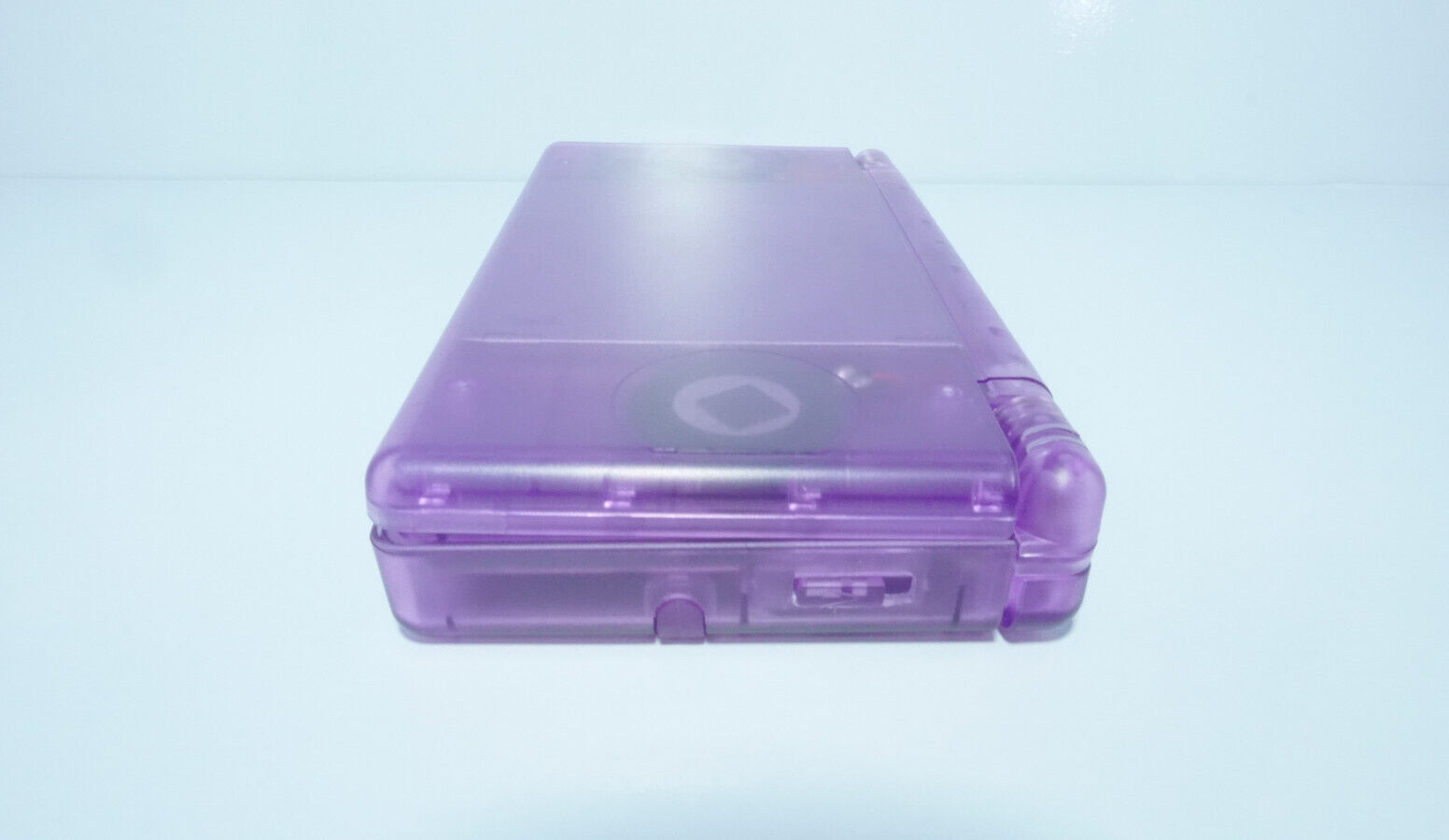 Nintendo DS Lite Transparent Clear Atomic Purple Handheld System with Charger