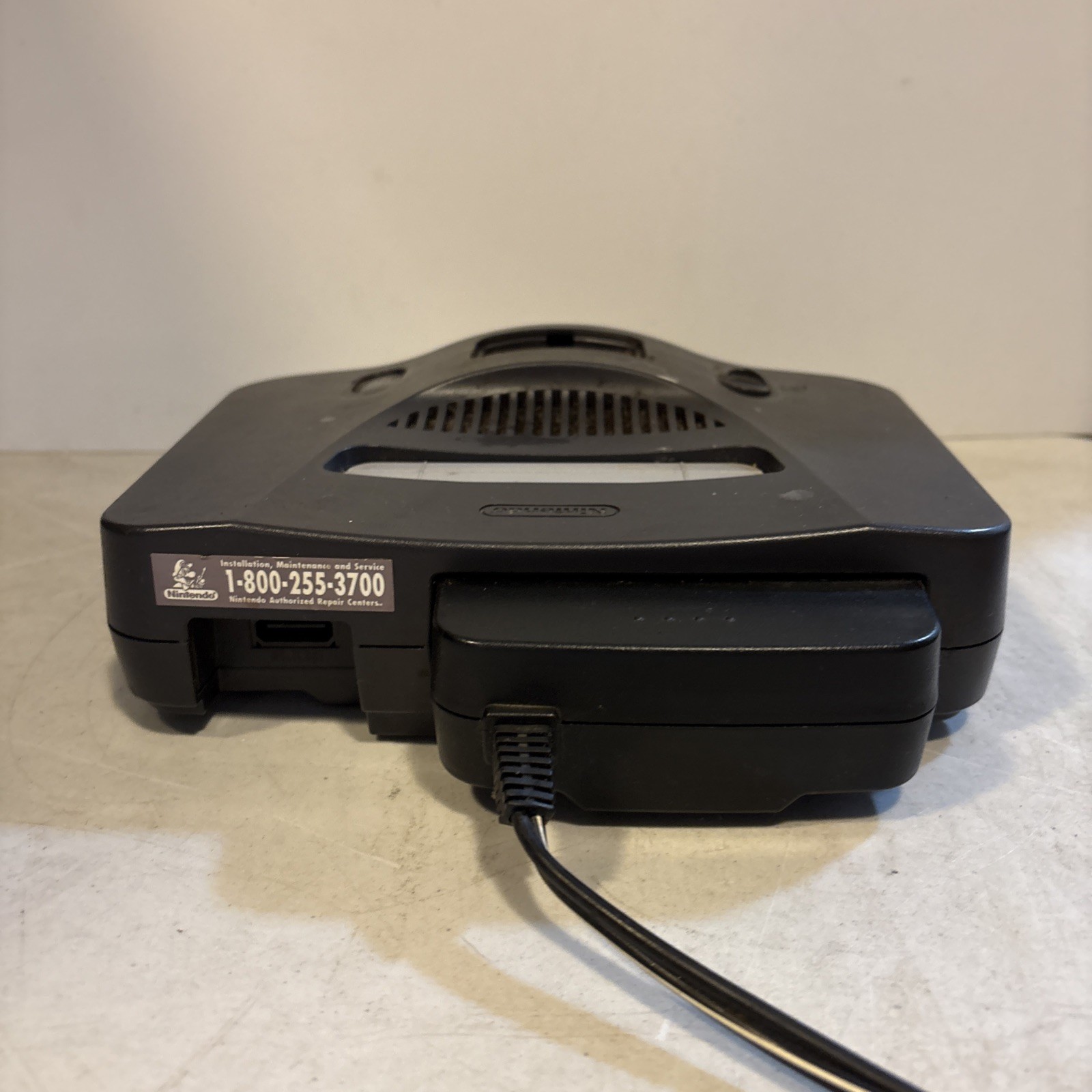 Nintendo 64 System – Home Console – Charcoal Gray – POWER CORD ONLY – TESTED!