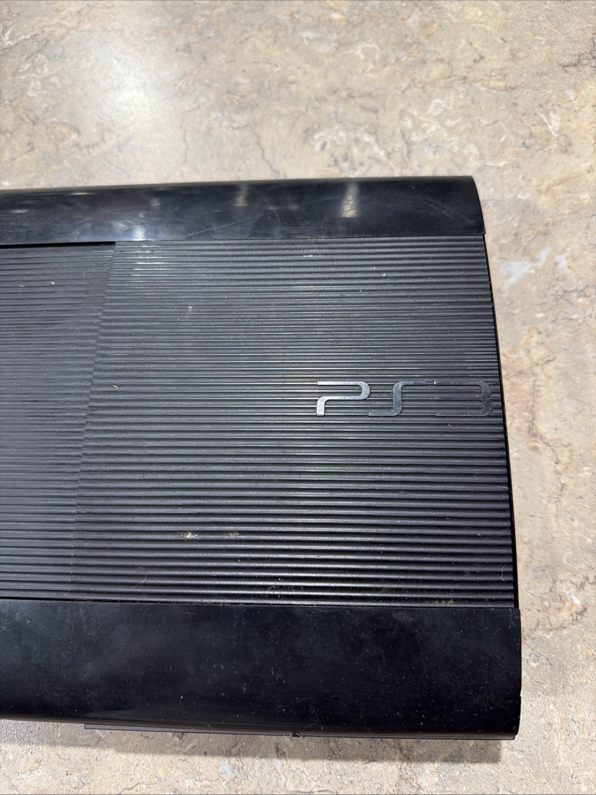 Sony PlayStation 3 PS3 Super Slim Black Console CECH-4001B Untested