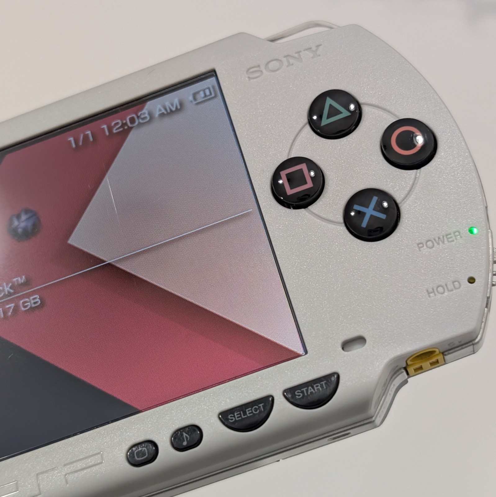 Sony PSP 1000 Laminated IPS w/ 128GB microSD Card – Gray/Black | Read Desc.
