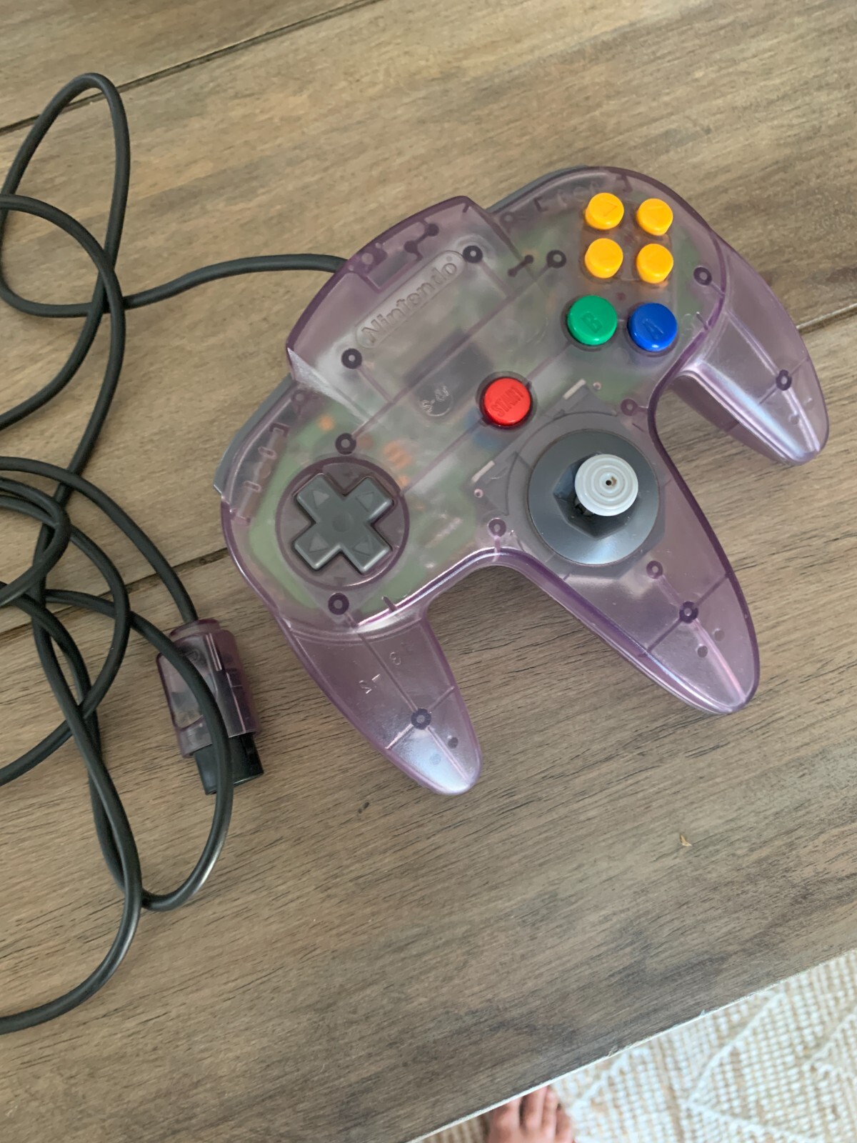N64 Nintendo 64 Console with 2 controllers (Atomic Purple + Gray both OEM)