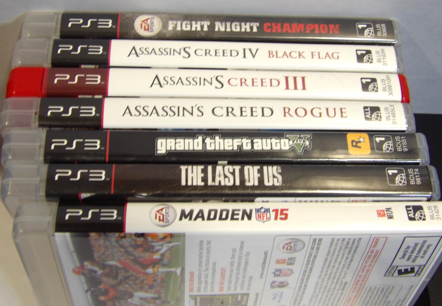 Sony PlayStation 3 PS3 Slim 160GB Console CECH-3001A Bundle with 7 Games & OEM