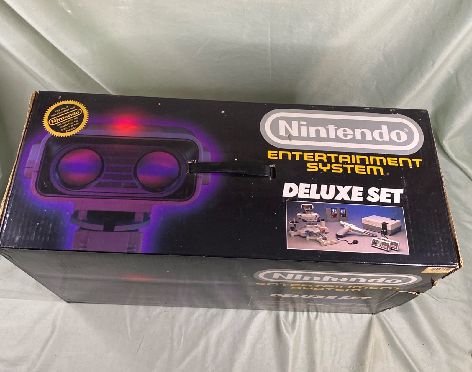 Complete In Box Nintendo NES DELUXE Set ROB Robot Duck Hunt Zapper Gun 80s