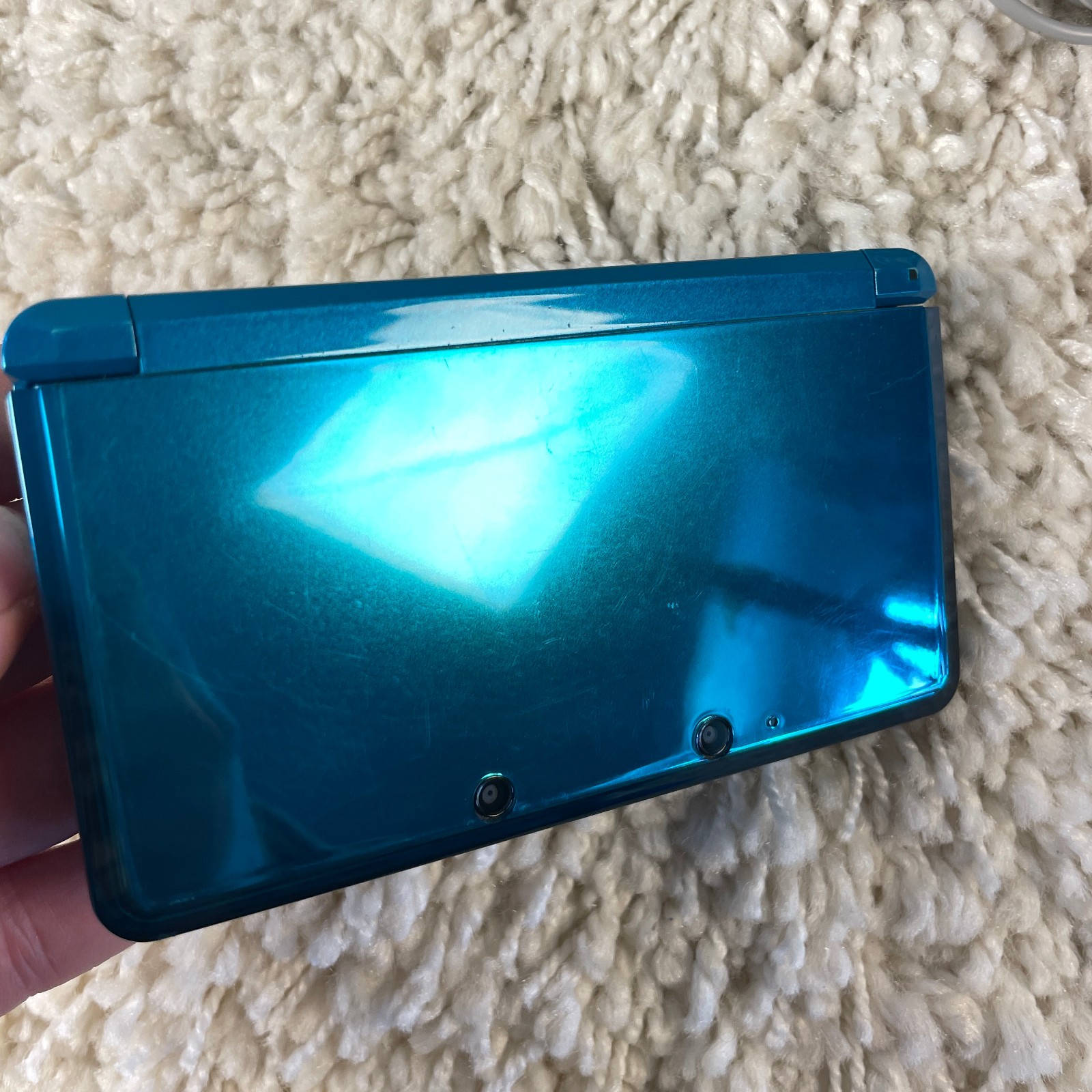Nintendo 3DS Aqua Blue Handheld Handheld Console System CTR-001 Tested