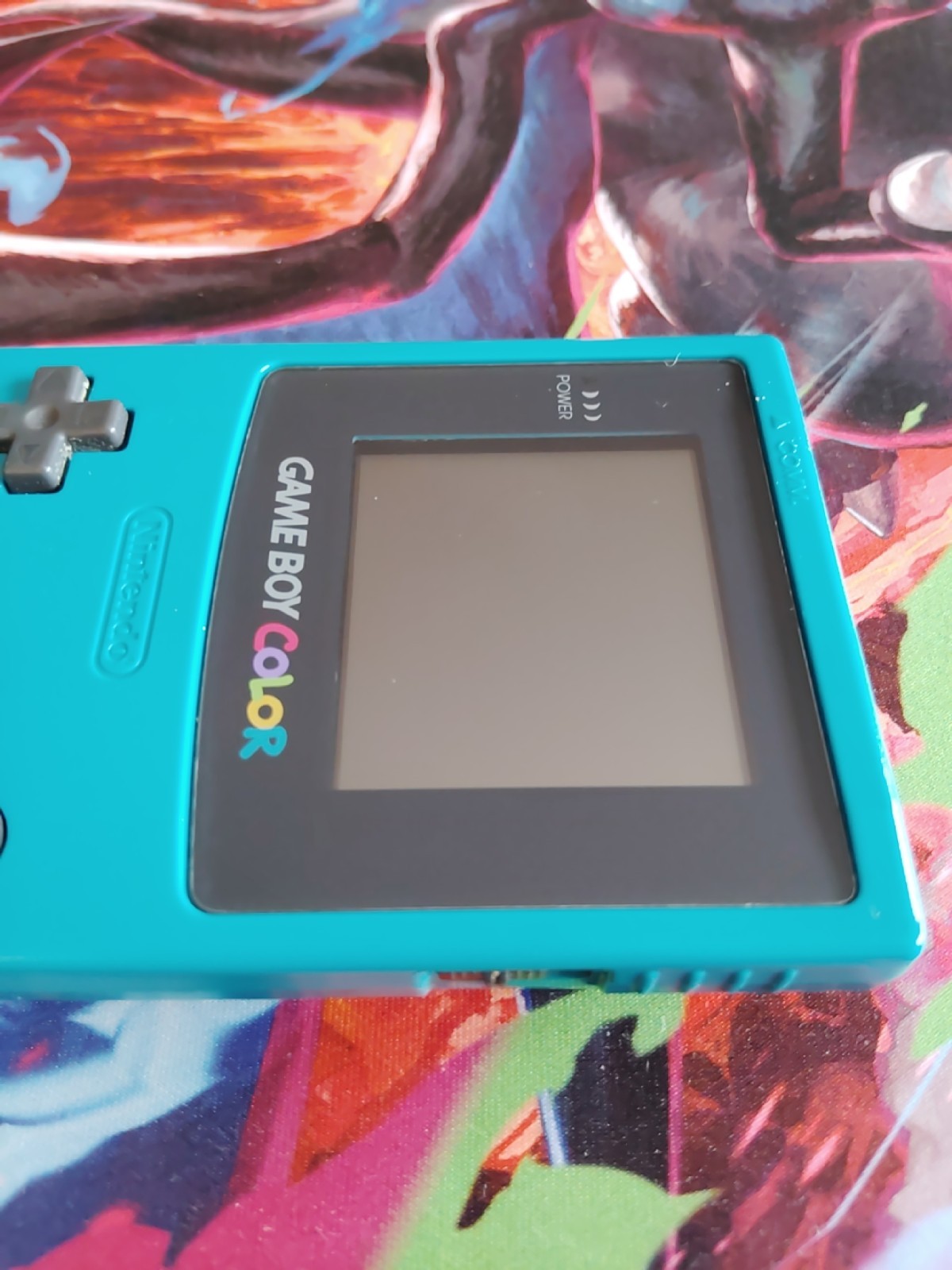 Nintendo Game Boy Color Turquoise Blue CGB-001 ⭐Ready to Play⭐
