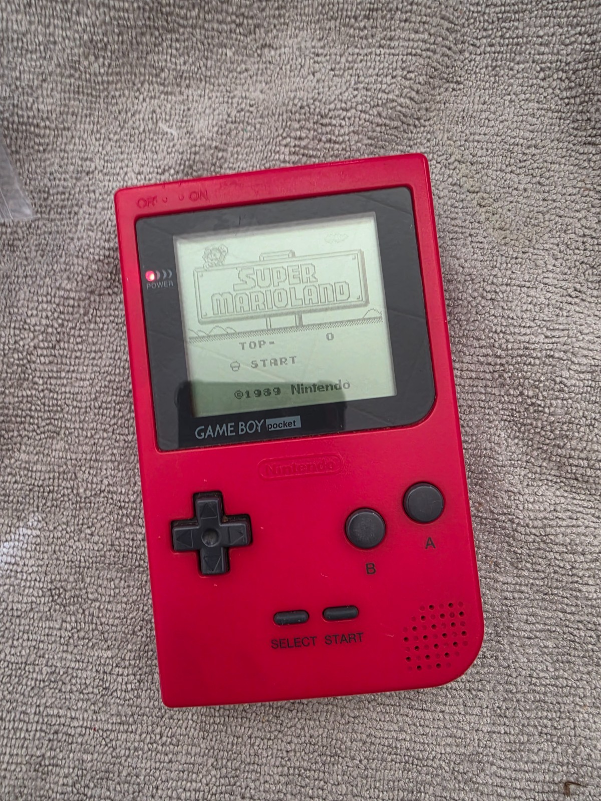 Nintendo Game Boy Pocket MGB-001 – Red – 100% OEM – Restored and Tested Working