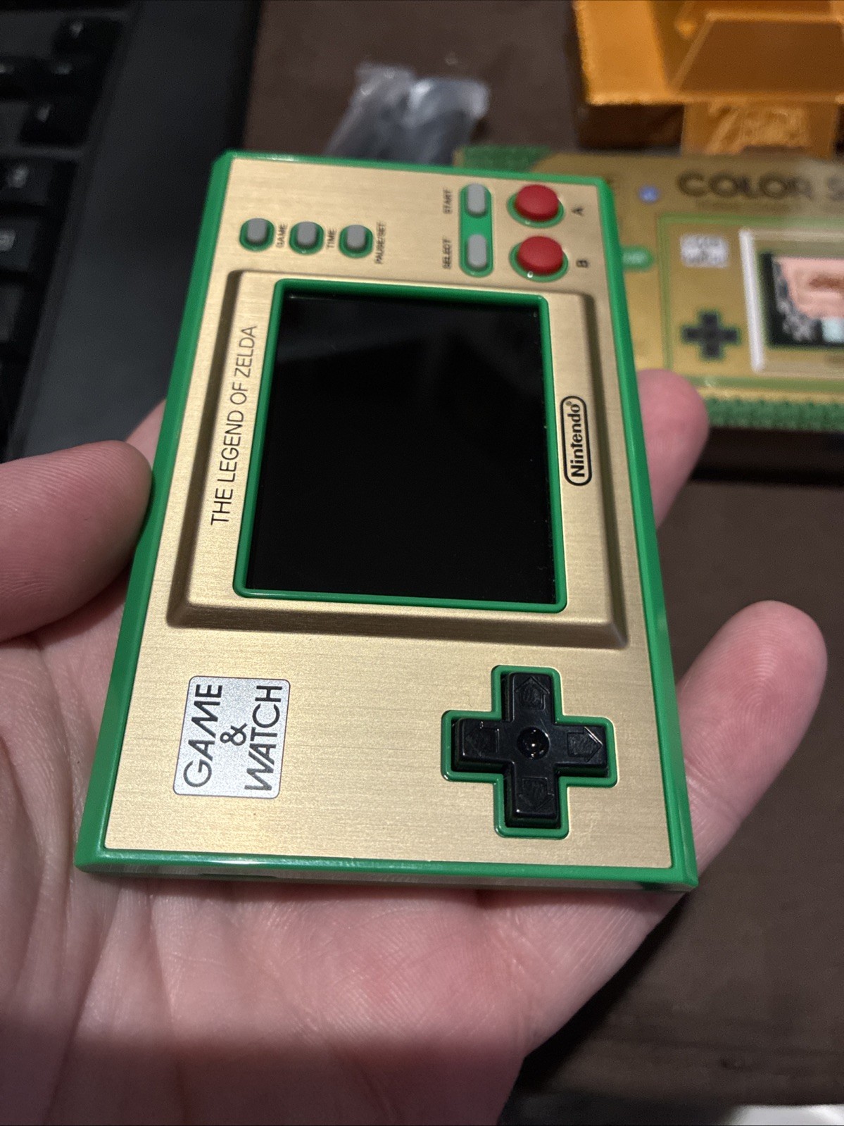 Nintendo Game and Watch: The Legend of Zelda Handheld Game System/ Display Stand
