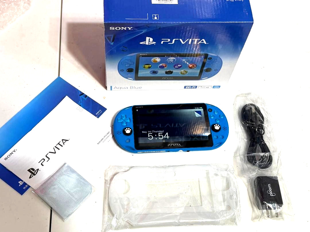 SONY PS Vita PCH 2000 Console Charger w/Box PlayStation PSV Slim Black 64GB USA