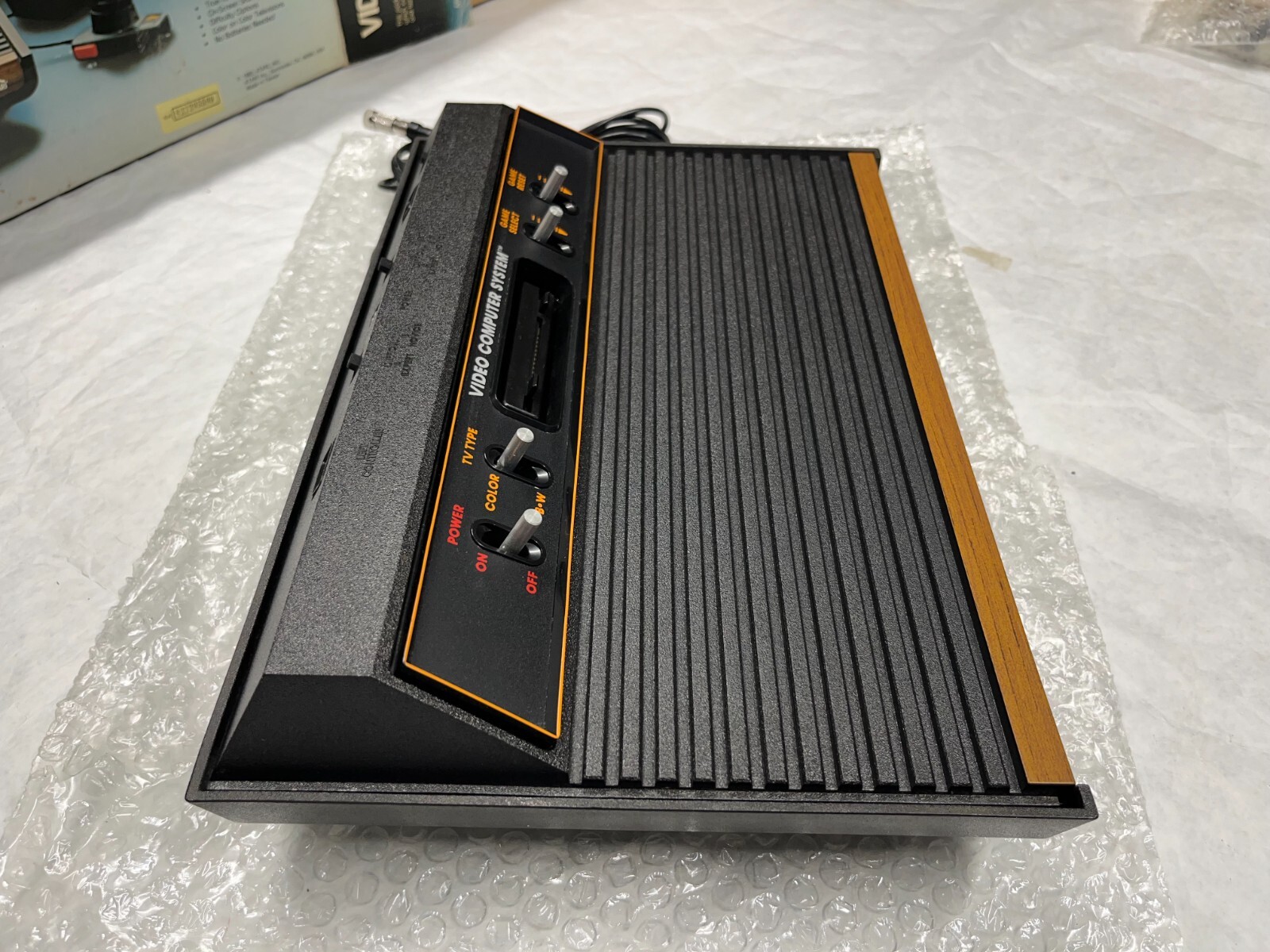 NOS 1982 ATARI VCS CX2600A 4 Switch Console System NEW Original Package OPEN BOX