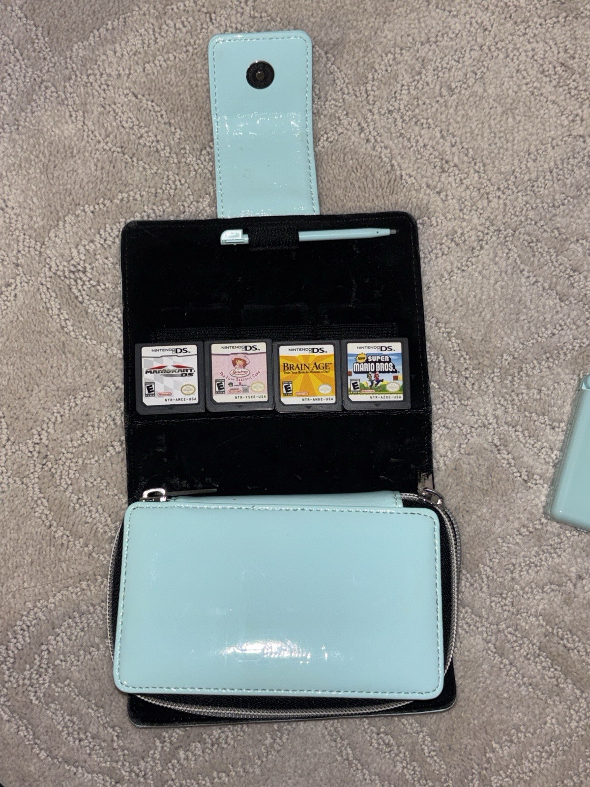 LIMITED EDITION BRAIN AGE DS with 4 DS games- charger not included