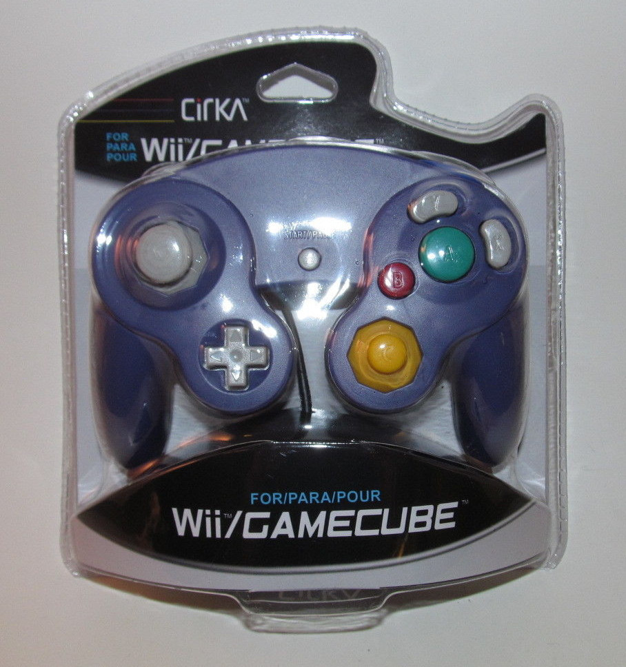 Indigo Nintendo GameCube Console Bundle System w New Purple Controller & Hookups