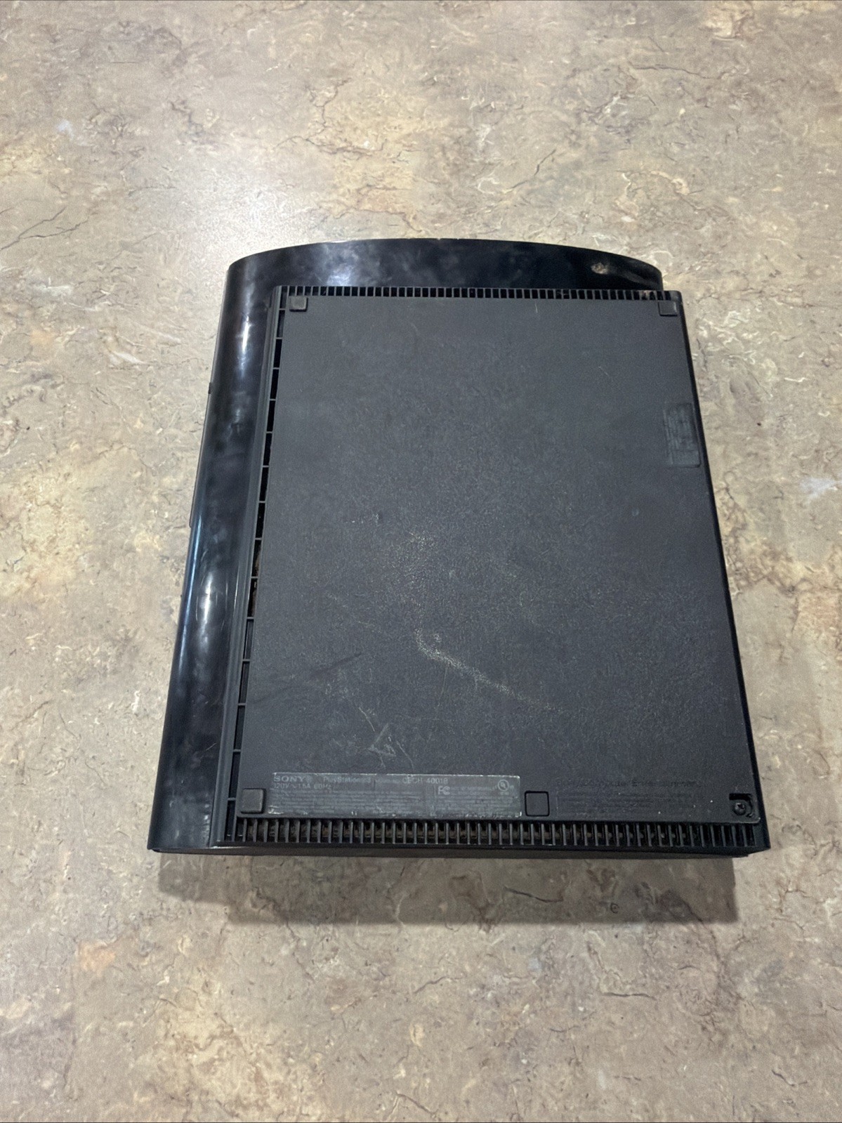 Sony PlayStation 3 PS3 Super Slim Black Console CECH-4001B Untested