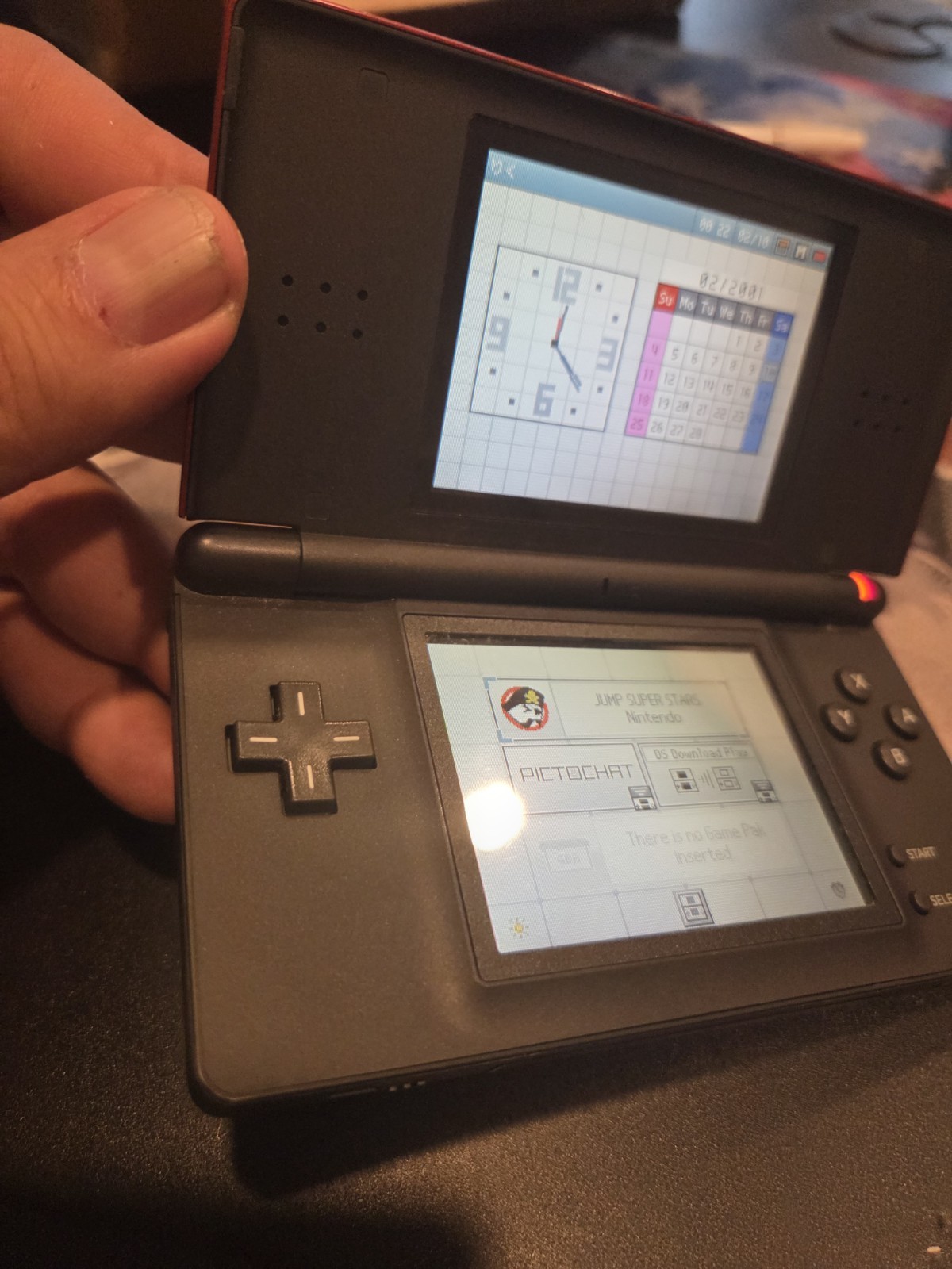 Nintendo DS Lite USG-001(JPN) Red Handheld Console w/ Stylus Only
