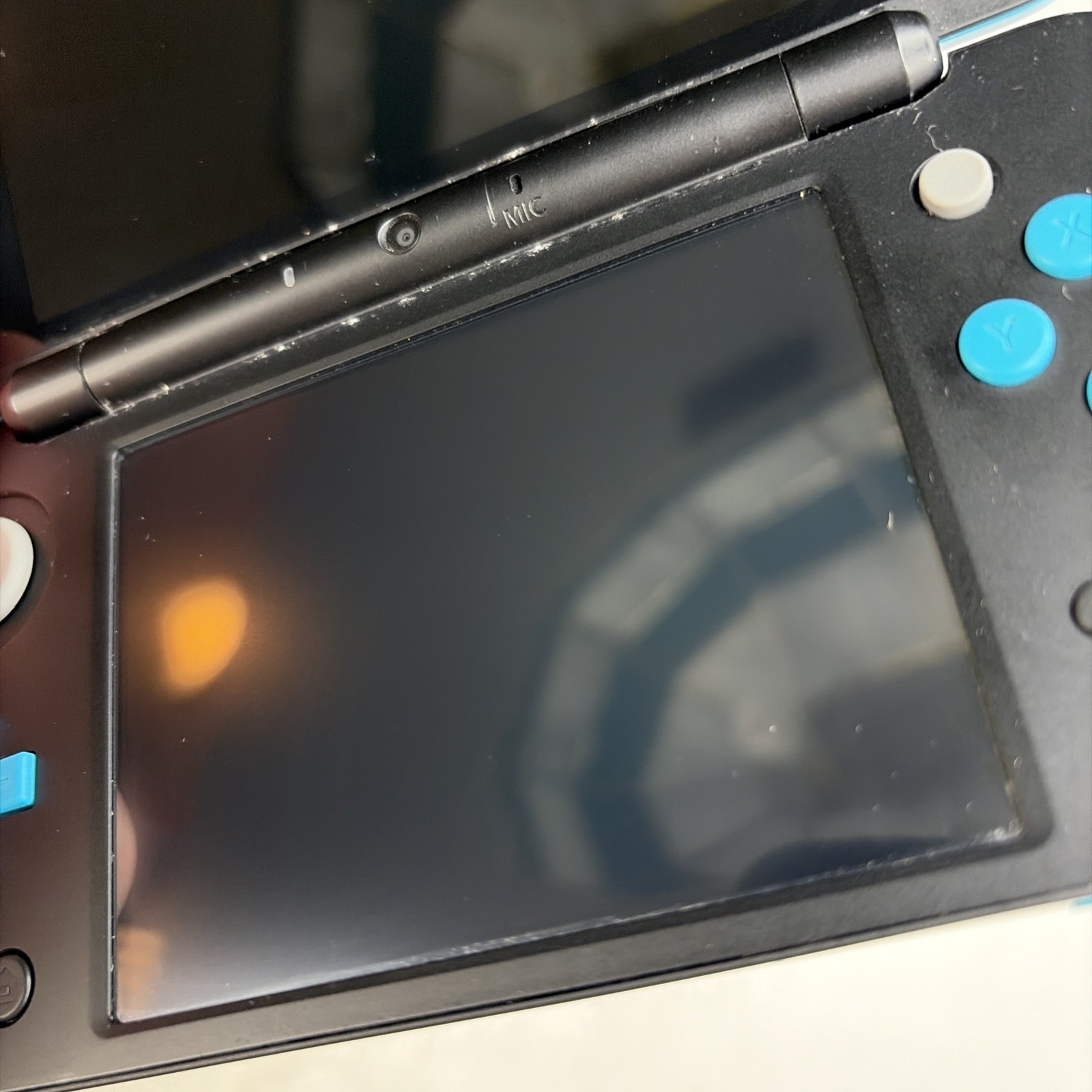 Nintendo 2DS XL Console – Black/Turquoise W Charger Stylus US Model Repair!