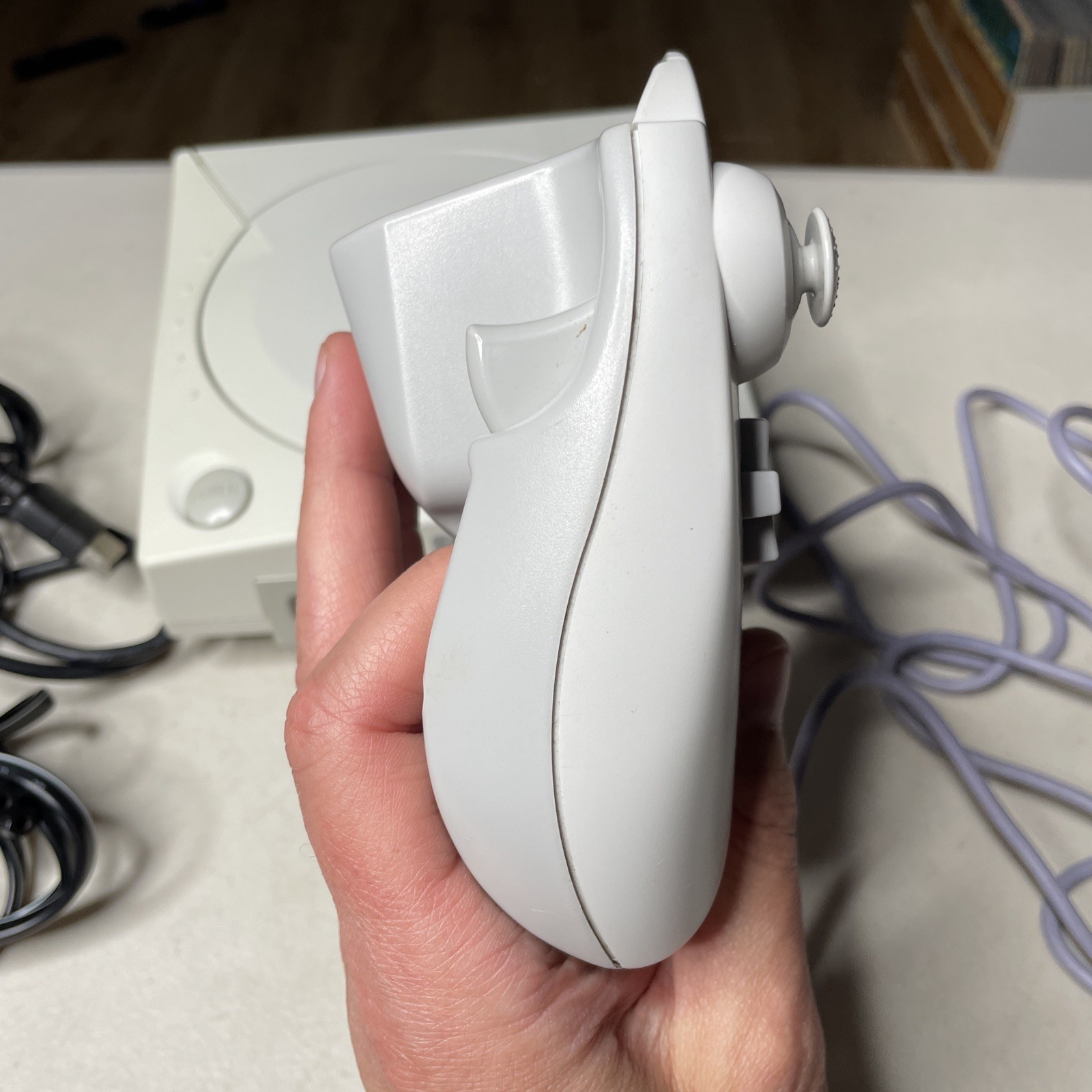 SEGA Dreamcast Console White Hkt-3020 with Controller, Cables, Tested Works