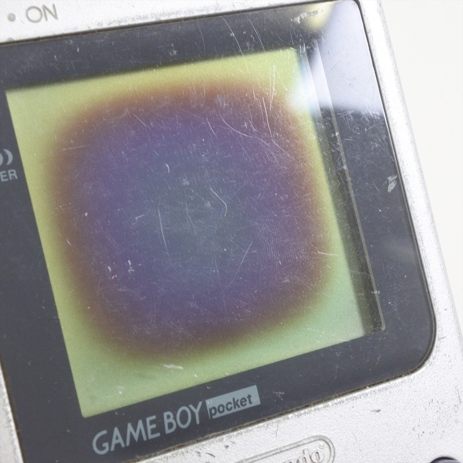 JUNK Gameboy Pocket Console SILVER MGB-001 Notworking NOcover Nintendo CHINA 826