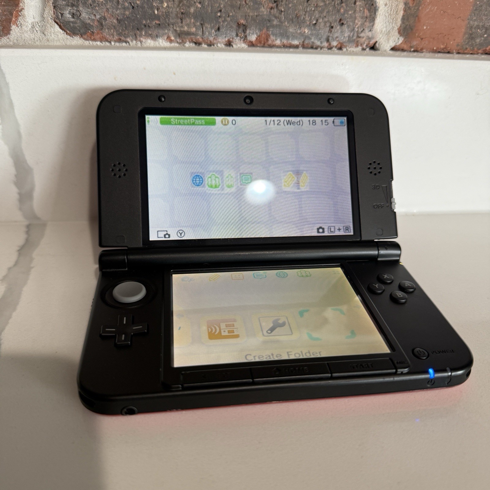 Nintendo 3DS XL Handheld Console – Red / Black (Model SPR-001) Authentic