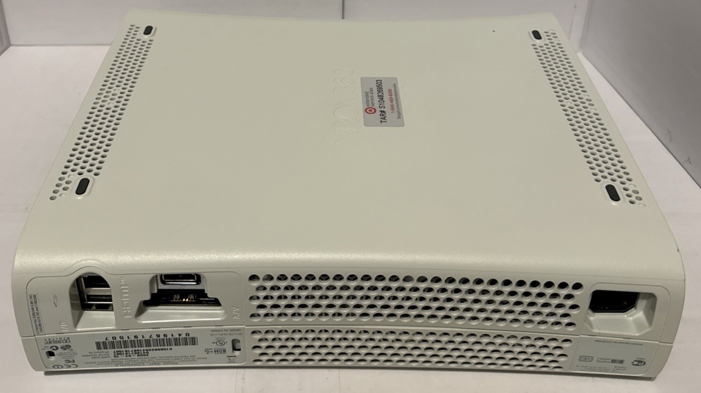 Xbox 360 White Console w 215 MB Internal Memory Deep Cleaned Tested Read