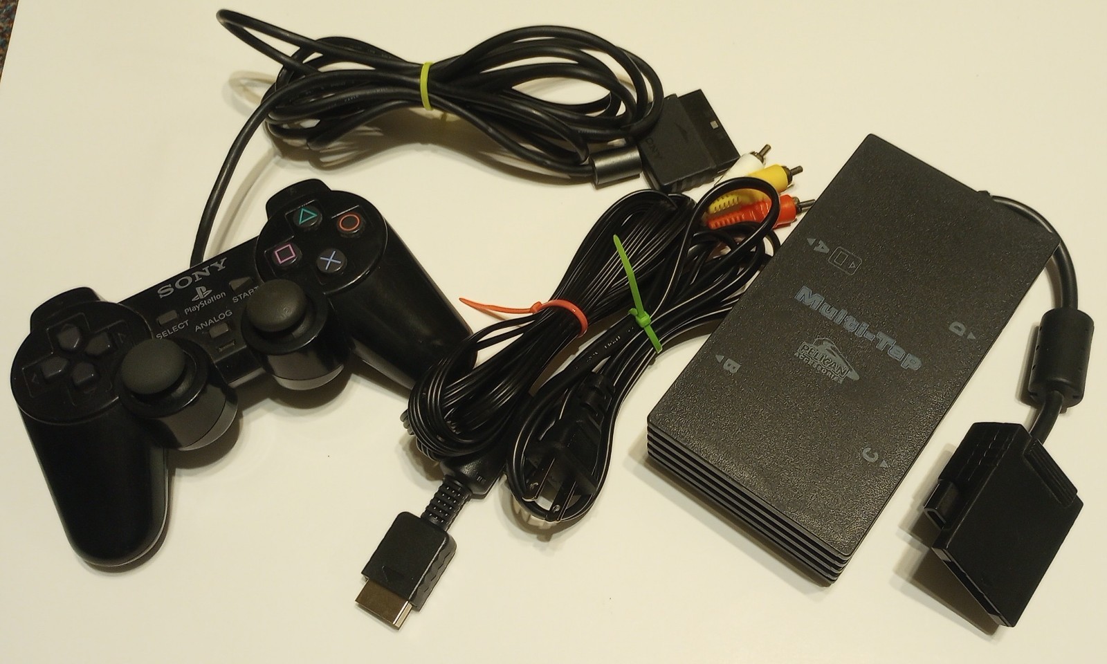 Sony PlayStation 2 PS2 Console Bundle SCPH-39001/N Controller Network Adapter
