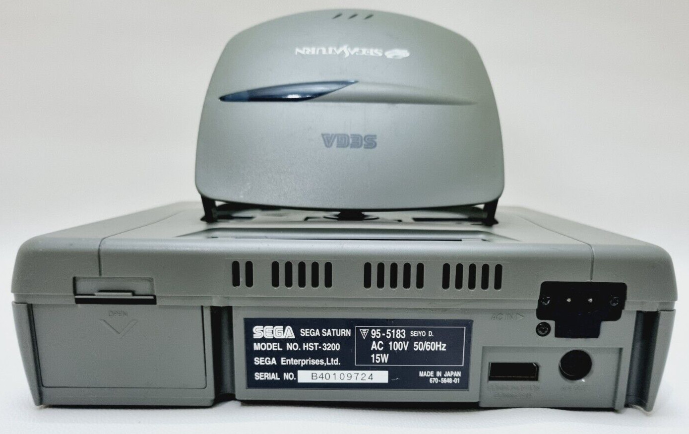 Sega Saturn Gray Console Only HST-3200 – For parts