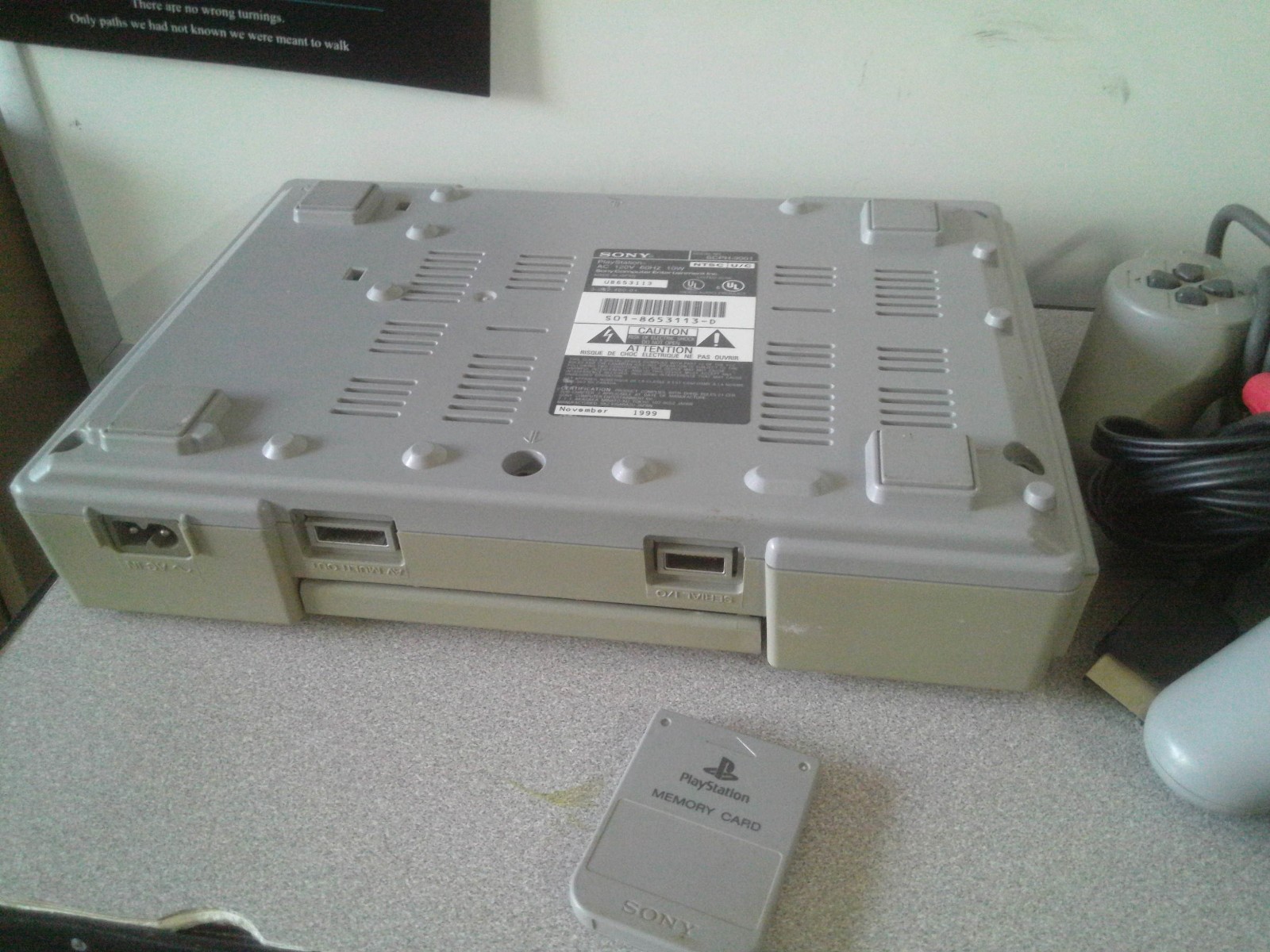 WORKING Sony PS1 PlayStation 1 Console SCPH-9001 – ALL CABLES TWO CONTROLLERS