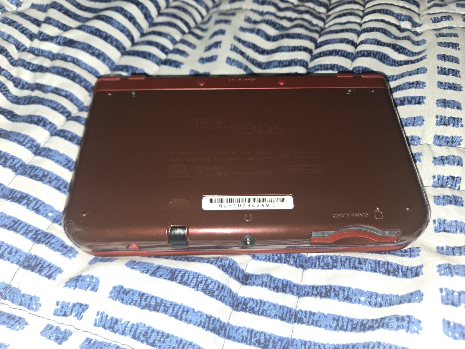 Dual IPS New Nintendo 3DS XL LL Metallic Red Console US MOTHERBOARD GREAT COND