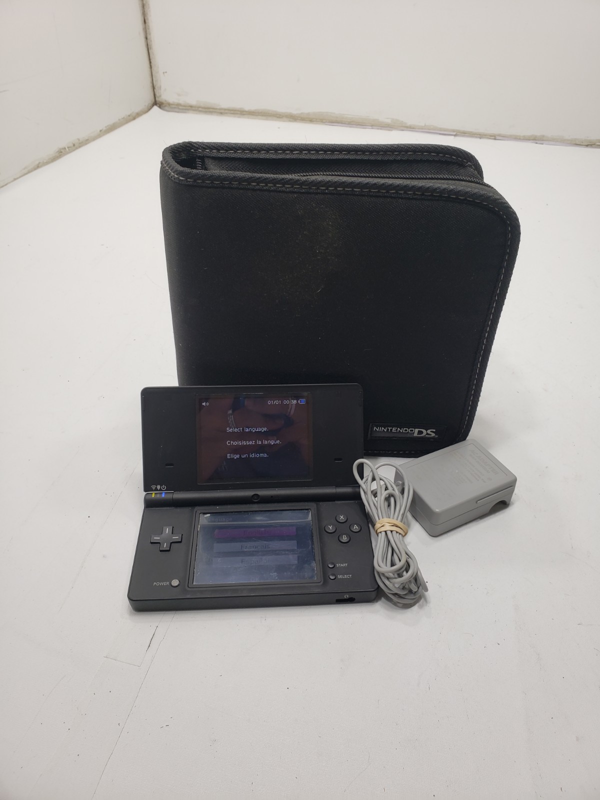 Nintendo DSi Game Console TWL-001 Black w Charger Tested Working USA