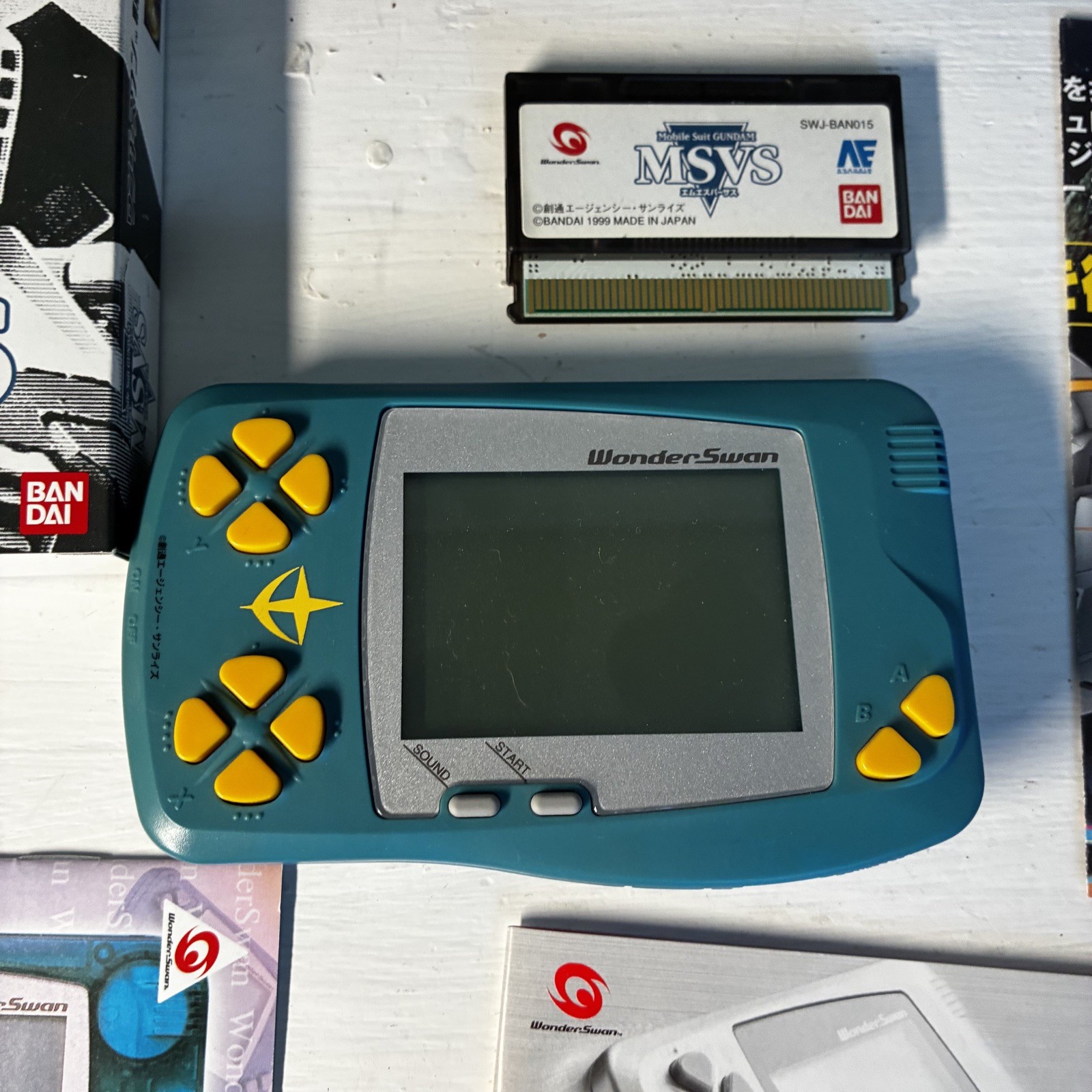 Bandai WonderSwan Gundam MSVS Earth Federation Limited Console CIB US Seller