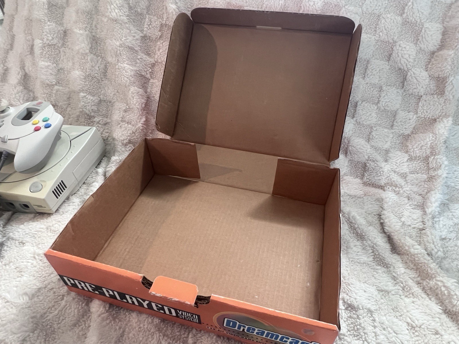 SEGA Dreamcast White Console TESTED WORKING w/ OEM Controller Cables Game AM Box