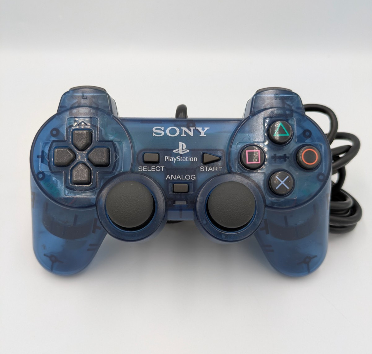 PS2 PlayStation 2 Console Ocean Blue SCPH-37000 Controller Japanese Tested