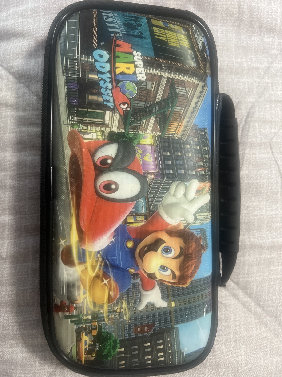 Nintendo Switch with Neon Blue and Neon Red Joy-Con (HAC-001-01) W/ Case