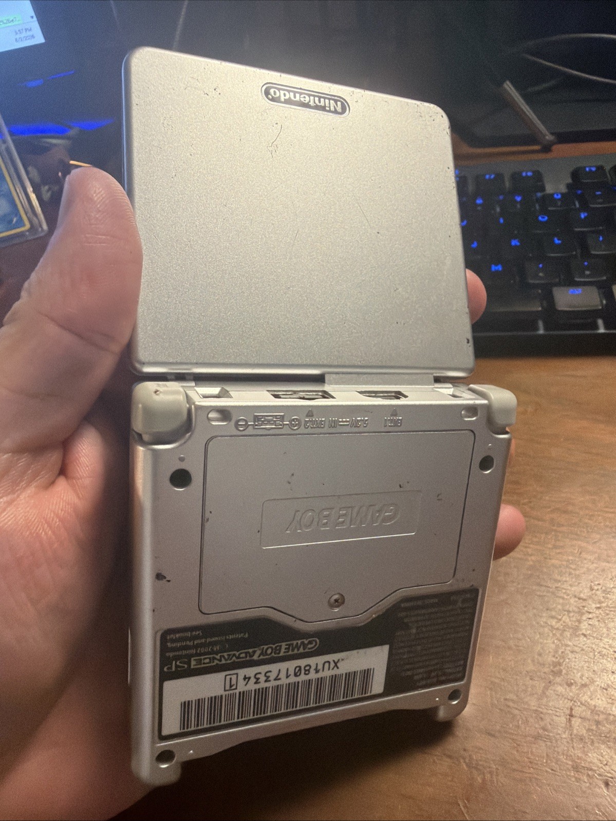 Nintendo Game Boy Advance SP Handheld System – Silver