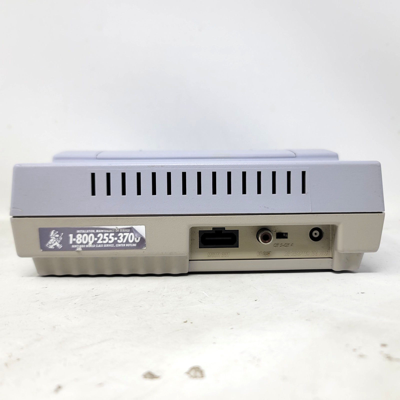 Super Nintendo SNES Console Gray W/ 1 OEM Controllers & Cords Tested Working