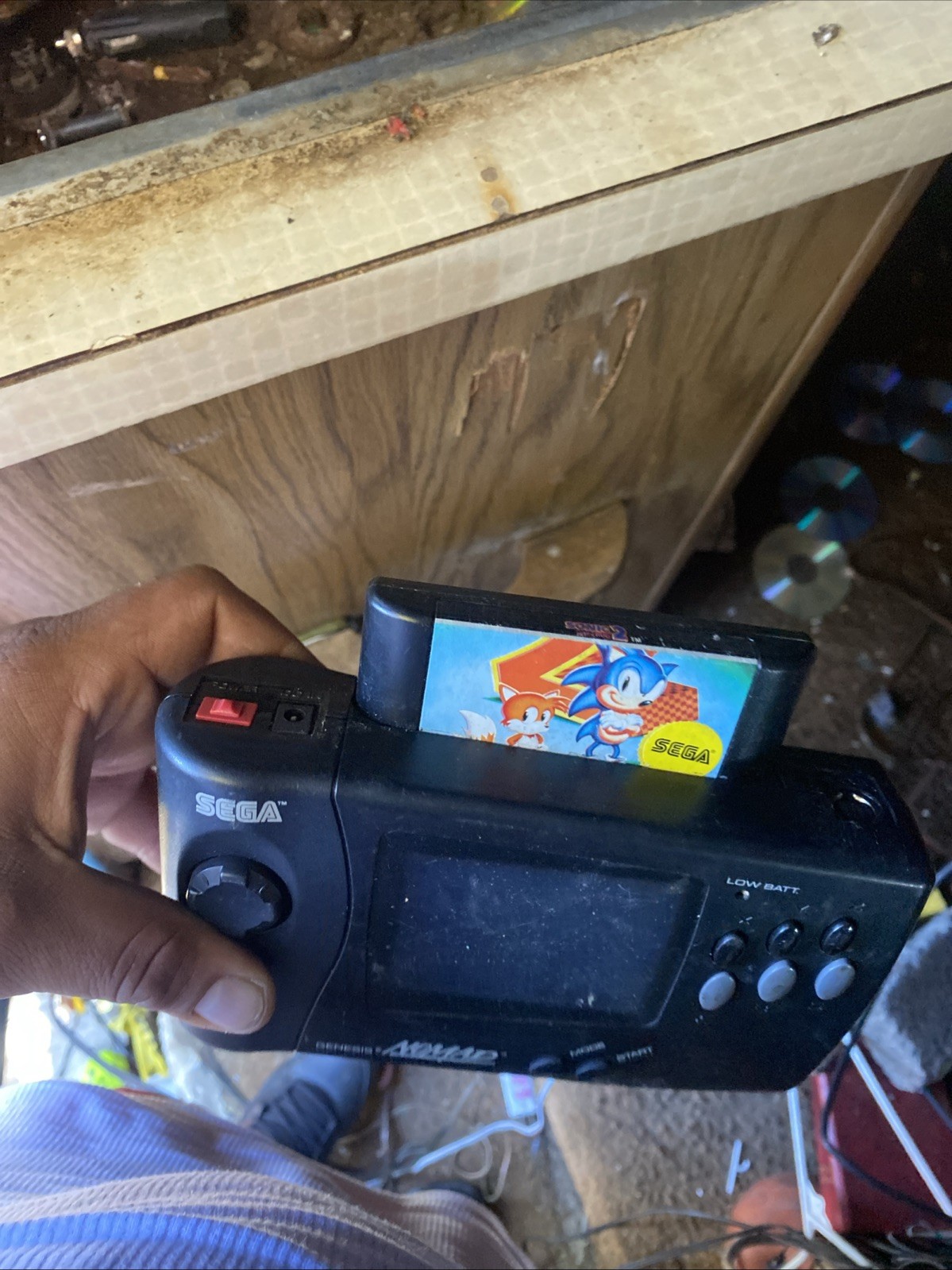Sega Genesis Nomad Handheld Console With Battery Pack No Charger