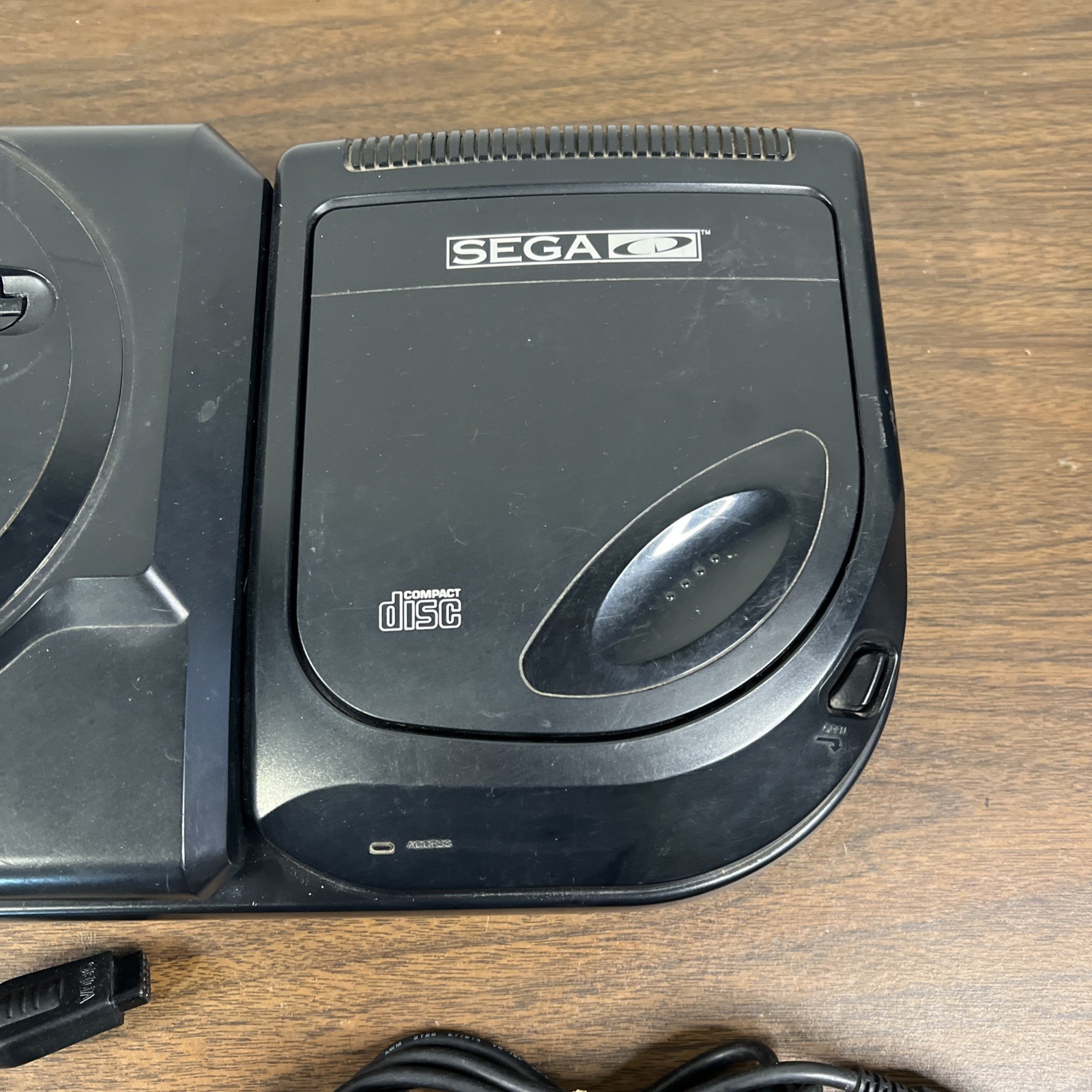 SEGA Genesis Model 1 1601 SEGA CD Model 2 MK-4102 2 Controllers Working NO CORDS