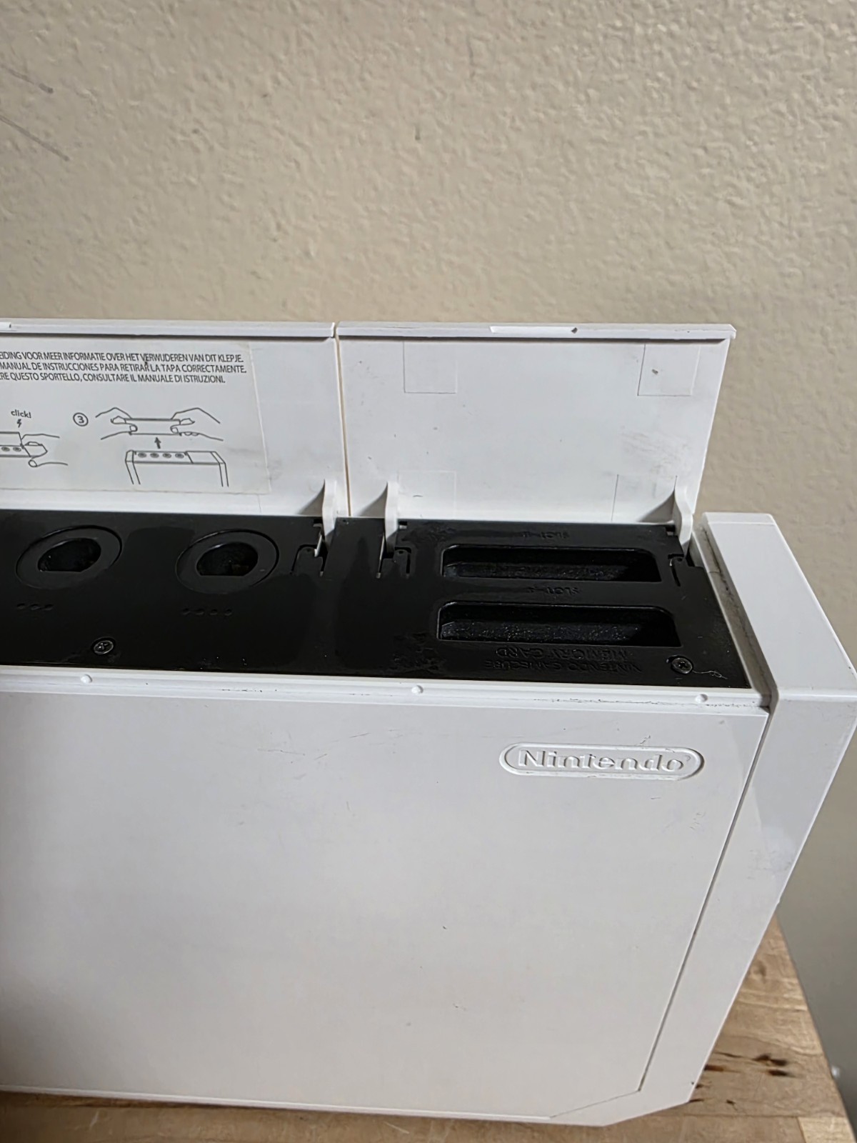 Nintendo Wii RVL001 Console With Cords Tested White System No Controller