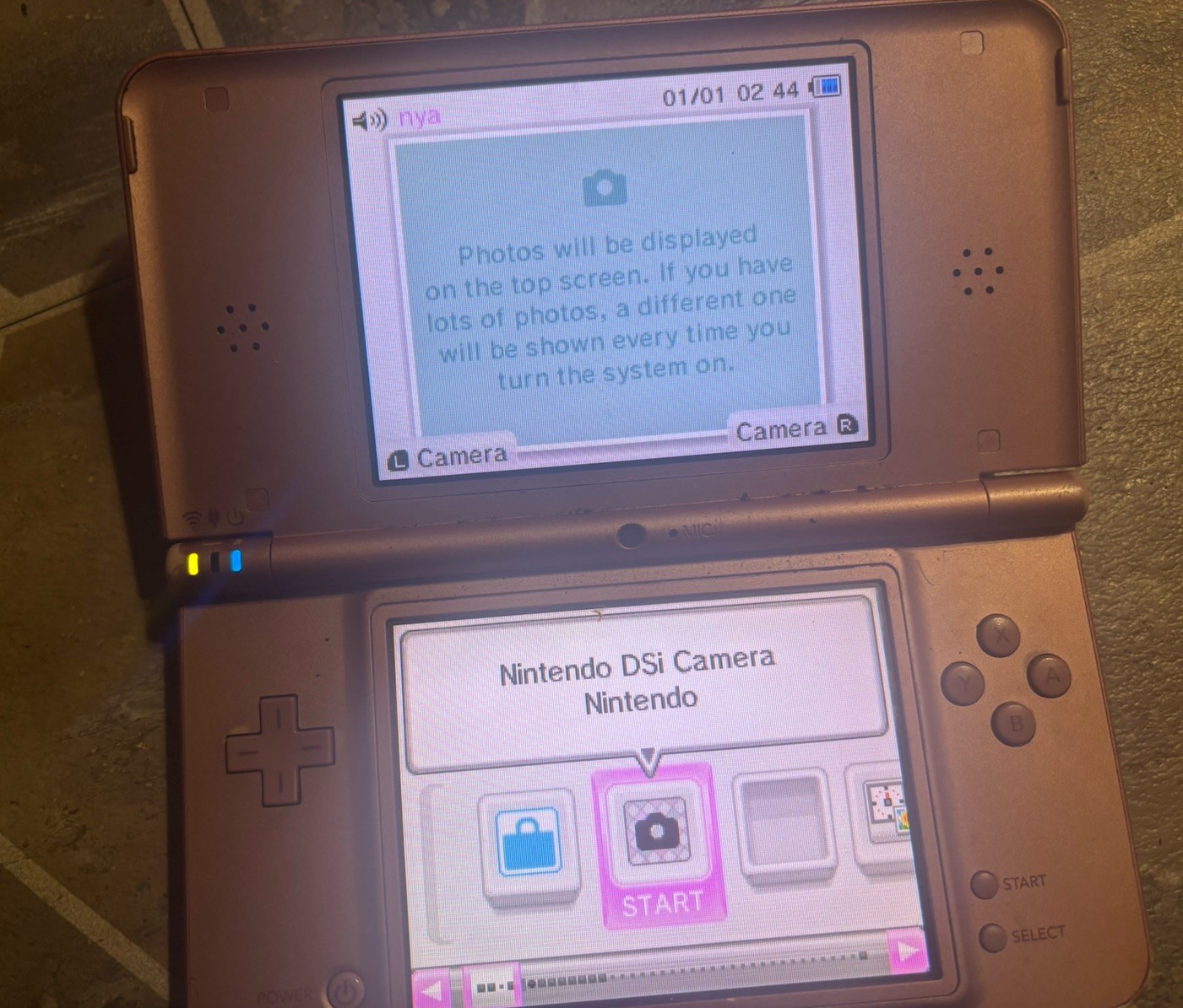 Nintendo DSi XL Pink Handheld System for Nintendo DS Wi-Fi Headphone Jack