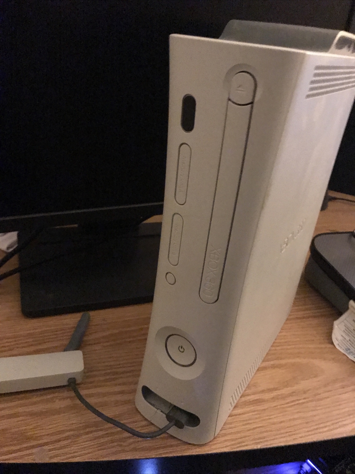 Microsoft Xbox 360 Core System Launch Edition White Console With Ethernet Cable